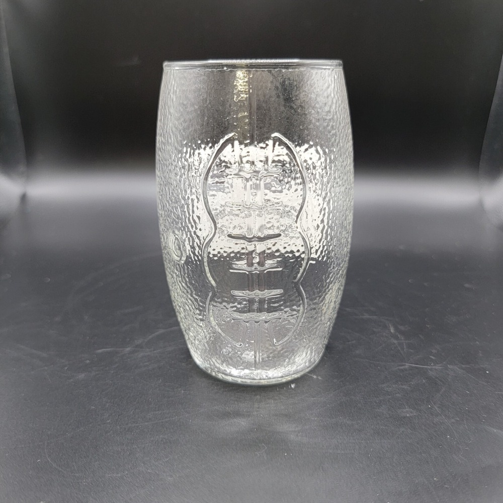 Vintage Pepsi Armchair Quarterback, Football Shaped Clear Glass